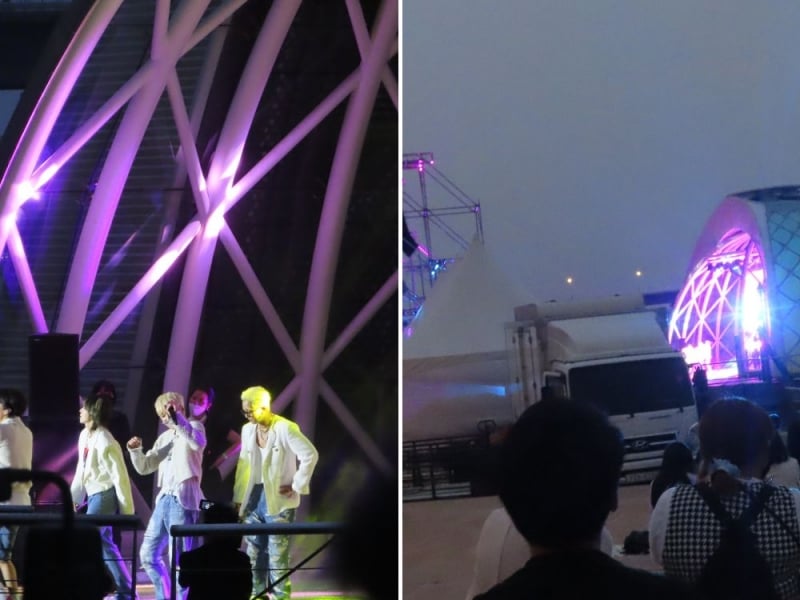 yeouido hangang park, floating stage, winner, kpop concert seoul