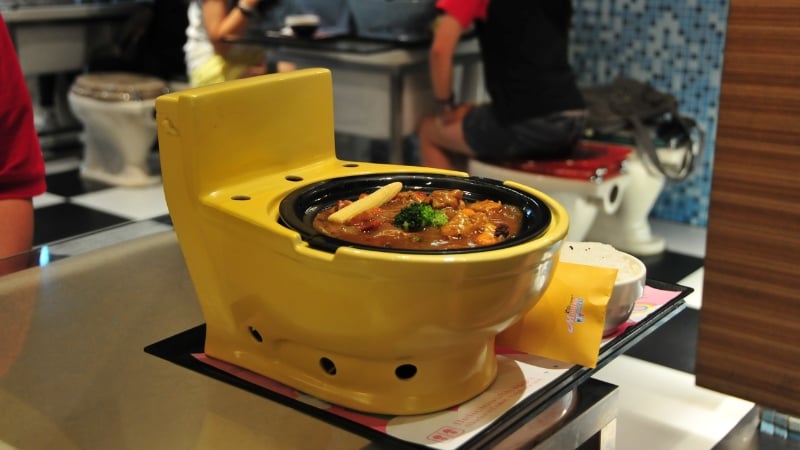 modern toilet restaurant taipei taiwan