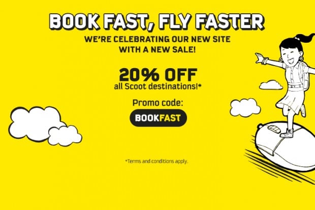 20% OFF Eligible Economy & ScootBiz Fares with Scoot