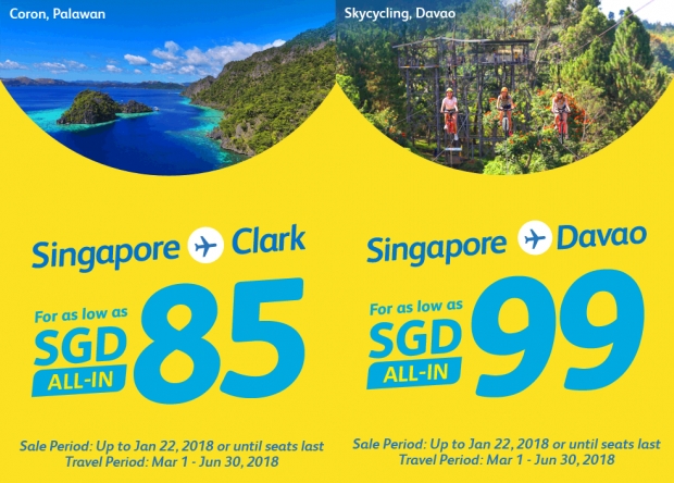 Fly to Philippines with Cebu Pacific from SGD85