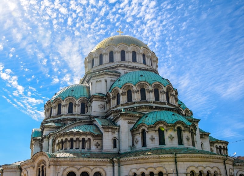 Bulgaria Cathedral travelling europe on a budget
