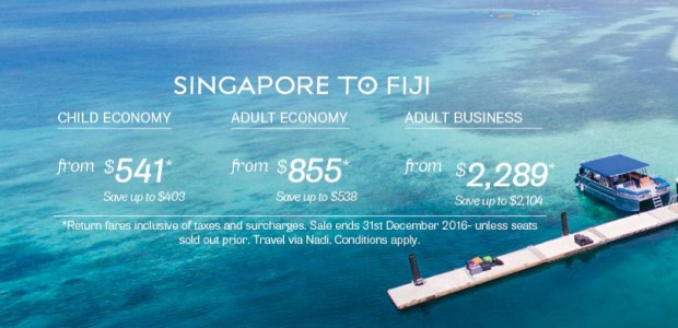 Explore Fiji and Fly with Fiji Airways from SGD855