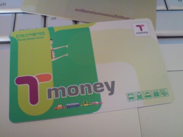 korea budget travel guide t-money card