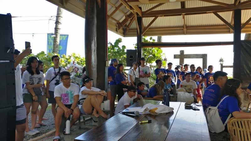 first beach clean-up