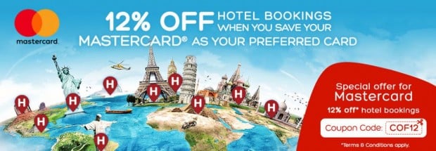 Enjoy 12% Off your Hotel Bookings with Hotels.com and MasterCard