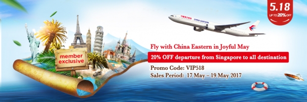 Cheap Air Tickets Deals Enjoy 20 Off Flights From Singapore With China Eastern Airlines
