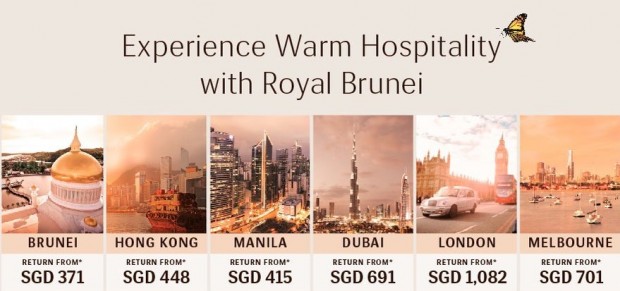 Fly High with Royal Brunei Airlines from Singapore