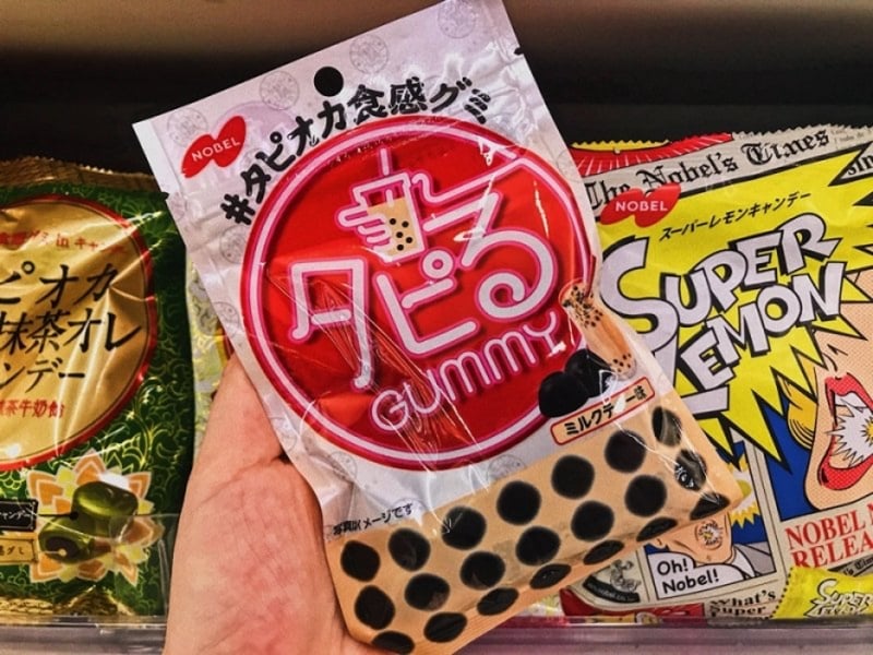 japanese snacks bubble milk tea gummies