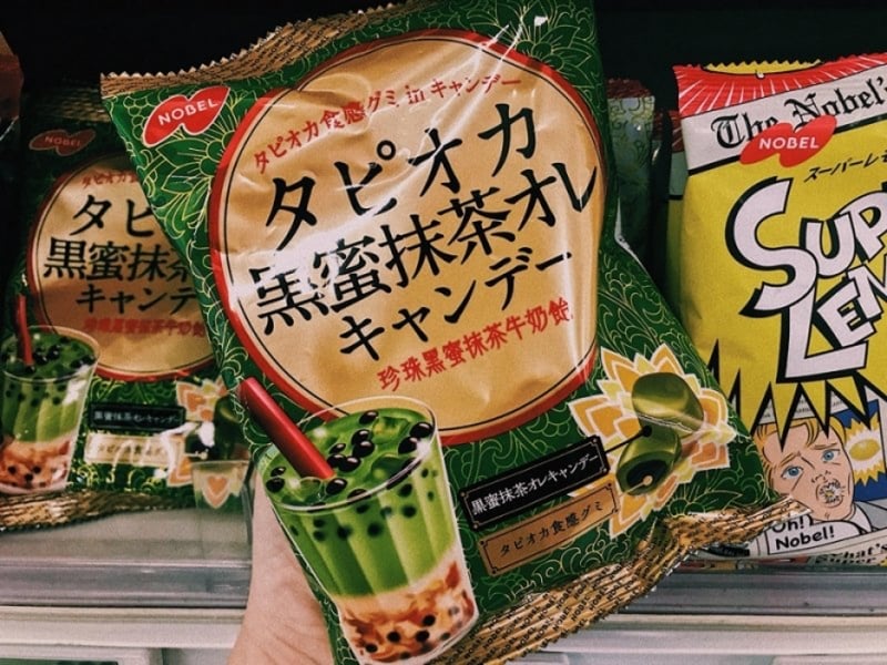 japanese snacks bubble tea gummies