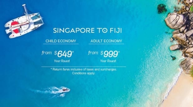 Fly High Down Under via Nadi with Fiji Airways from SGD689