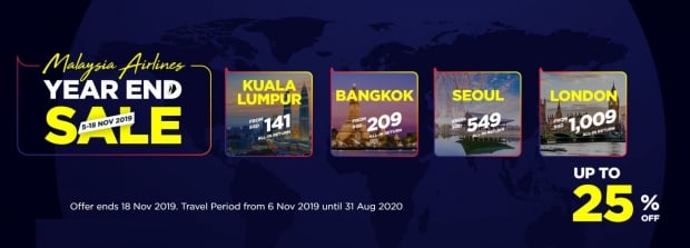 Year End Sale - Discover more Destination with Malaysia Airlines