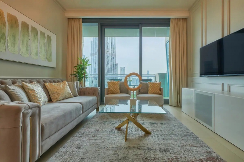 Designer 1 Bed Burj Khalifa View