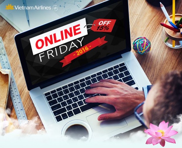 Online Friday Special | 15% Discount of Flights with Vietnam Airlines