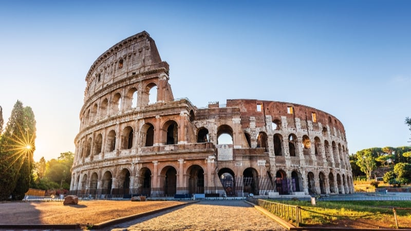 the colosseum in rome, italy