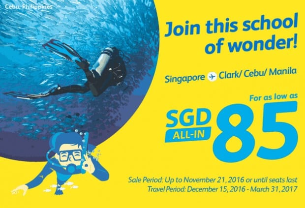 Fly to Philippines with Cebu Pacific from SGD80