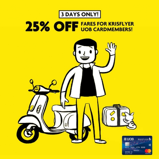 Up to 25% Off Fares in Scoot for UOB Cardmembers