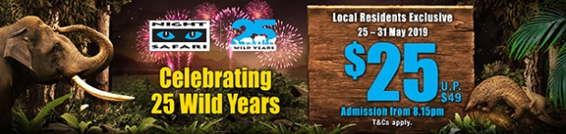 Local Residents Exclusive: Enjoy Night Safari Admission at SGD25
