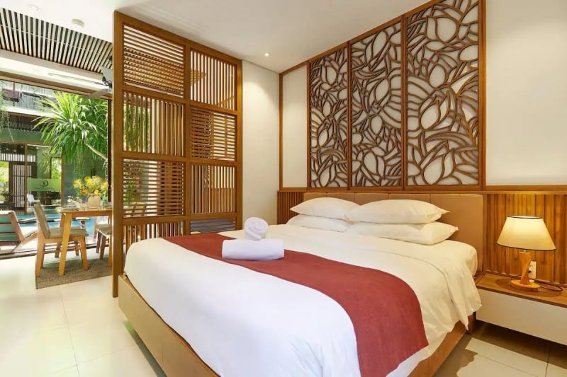 biophilic home in vietnam bedroom