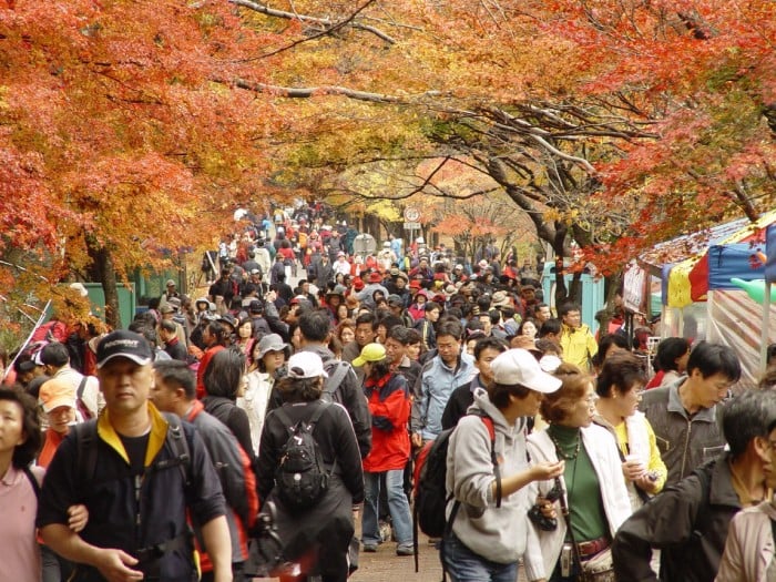 hiking mountains korea