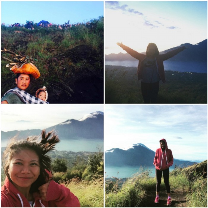 mt batur selfies