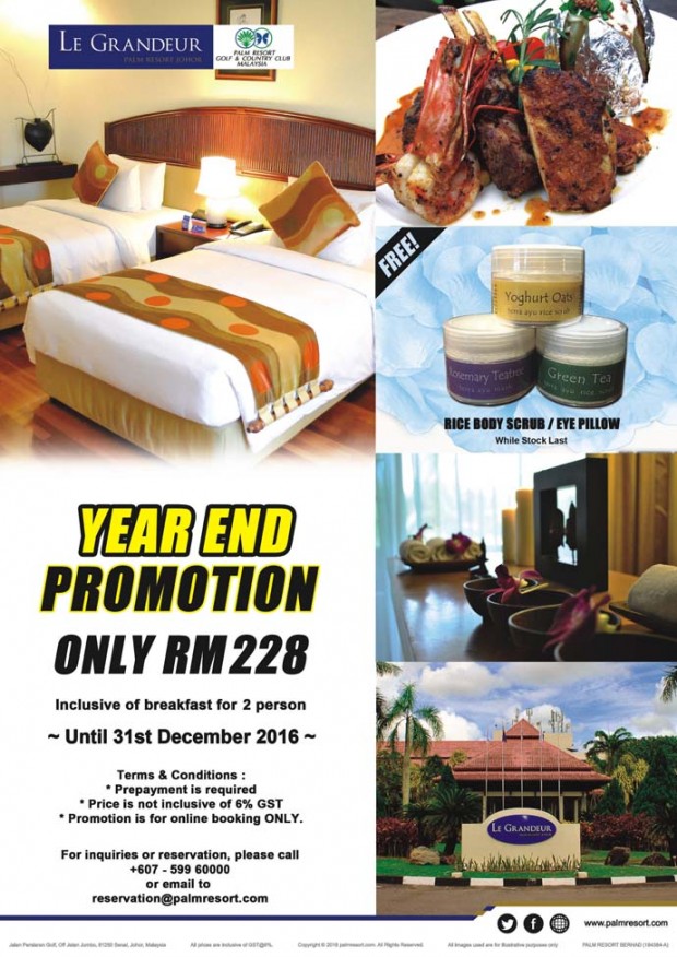 Year End Special Deal at Le Grandeur from RM228