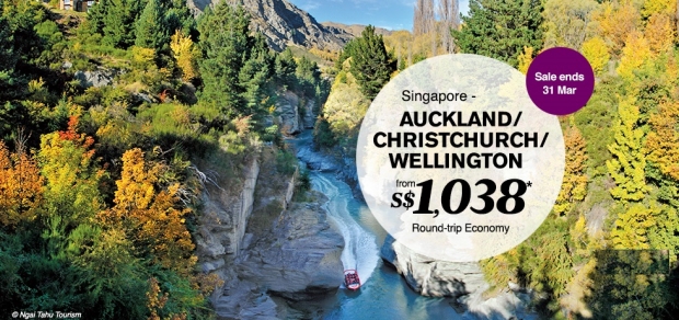 Fly with Air New Zealand and Discover the Amazing Coastlines of New Zealand from SGD1,038