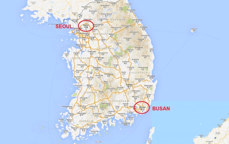Busan Guide Map