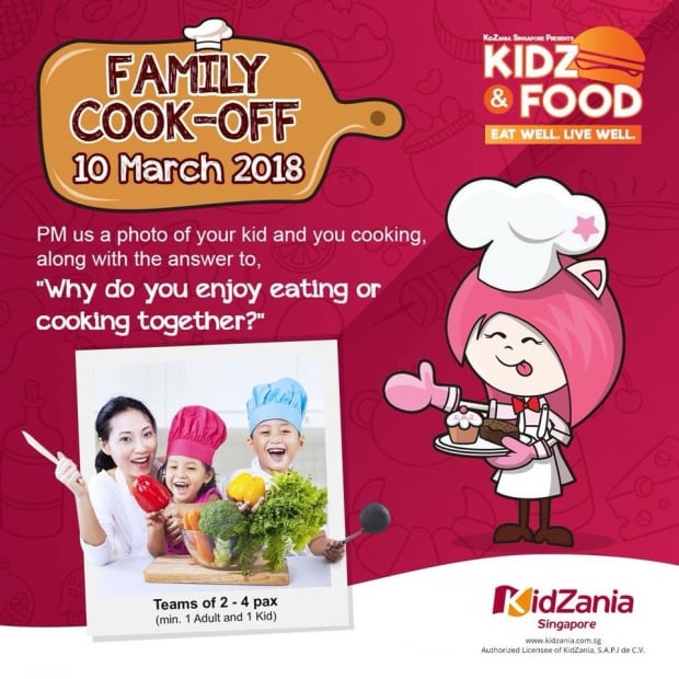 WIN Attraction Tickets with Family Cook-Off Special in KidZana Singapore