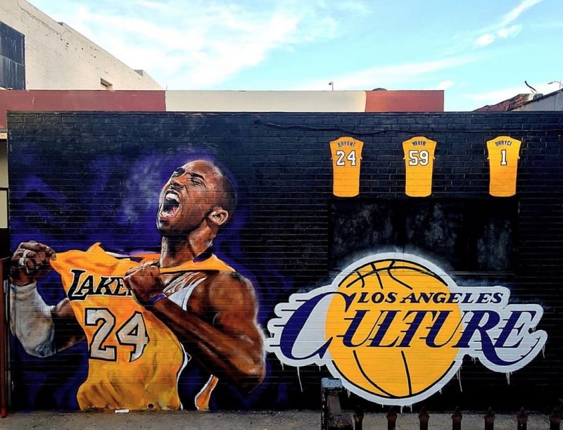 kobe bryant mural in la