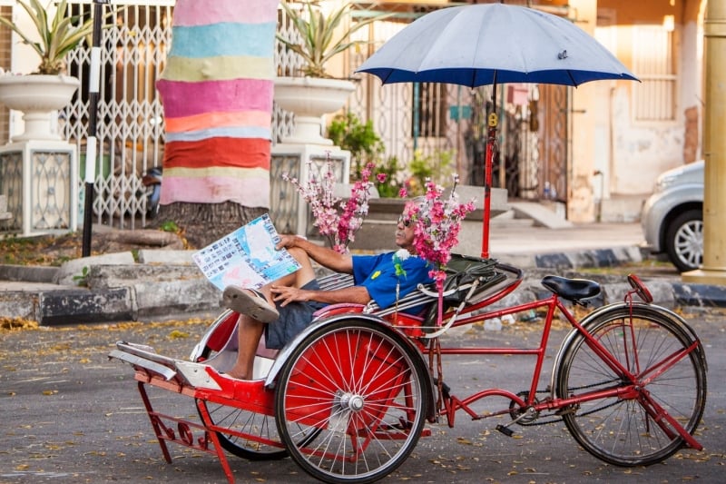 trishaw for a breezy tour of George Town