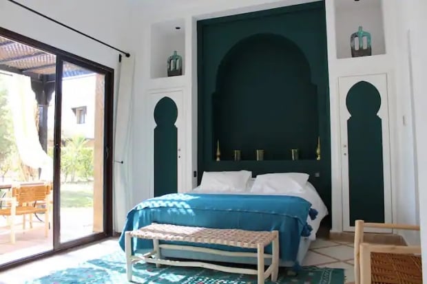 Moroccan architectural villa Airbnb in Marrakesh.