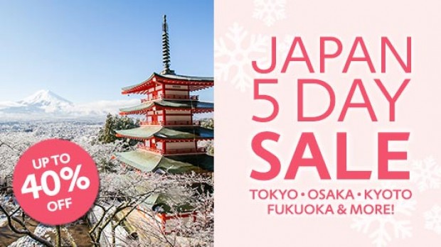 Save Up 40% to your Japan Getaway with Expedia