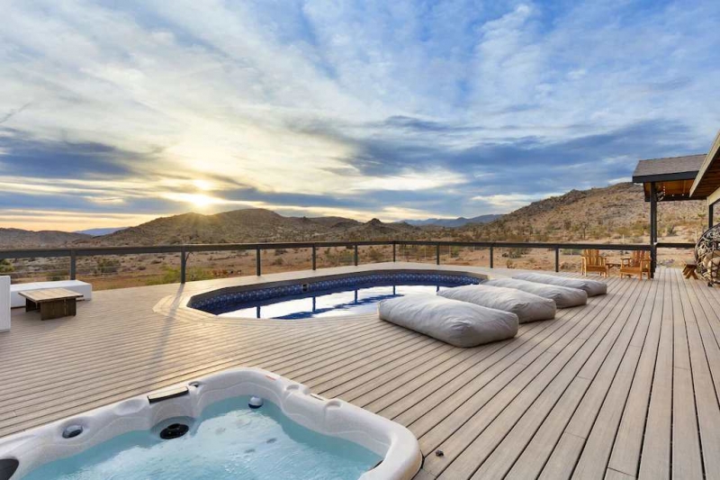 airbnbs vacation rentals joshua tree pool deck