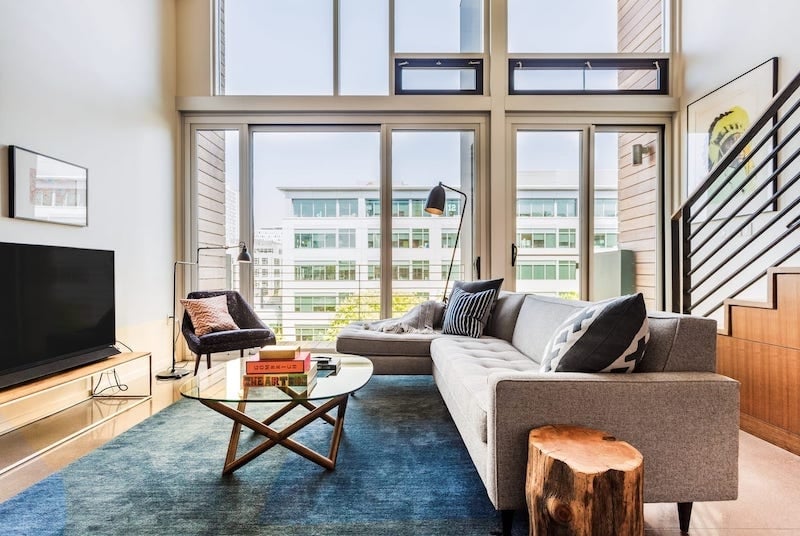 Art-Filled Industrial Loft in South Lake Union