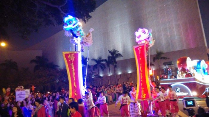 chinese new year night parade