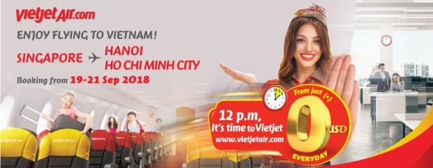Enjoy Flying to Vietnam with VietJet Air from SGD $0