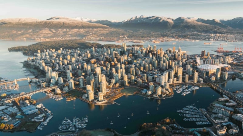 vancouver aerial view