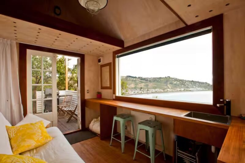 hillside waterfront Airbnb stays in Christchurch