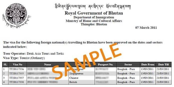 bhutan visa