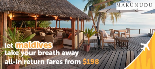 Fly to Maldives with Tigerair from SGD198