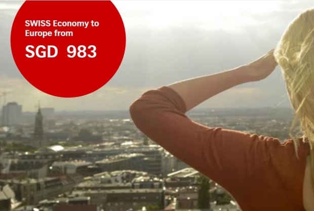 Special Promotion to Europe from SGD983 with Swiss Air