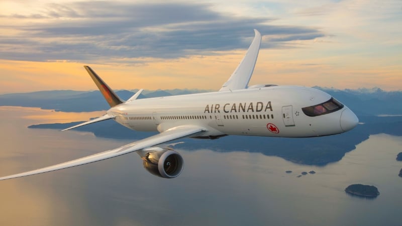 air canada plane external view