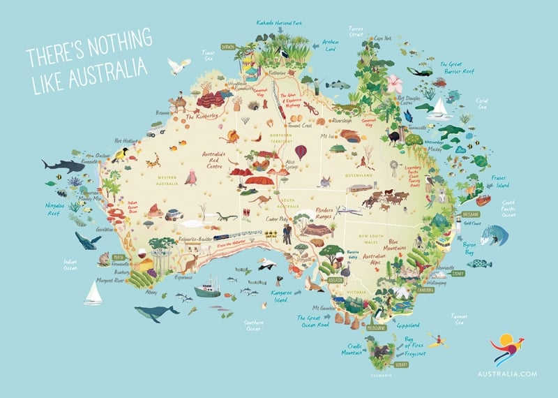 australia map