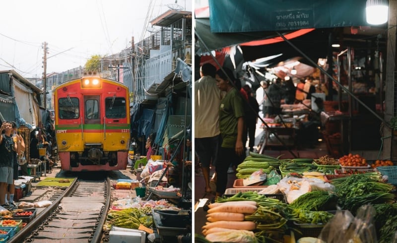 Maeklong Railway Market, Instagram Spots in Bangkok