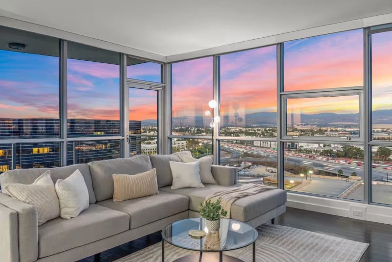 high rise condo Airbnb stays in Irvine