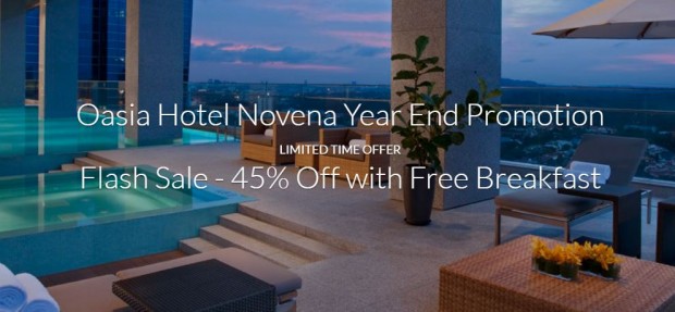 Oasia Hotel Novena Year End Promotion with Up to 45% Savings