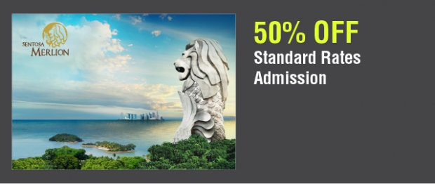 50% Off Standard Rate Admission in Sentosa Merlion with NTUC Card
