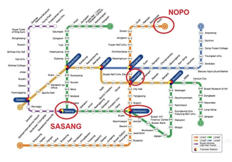 Seoul To Busan Map