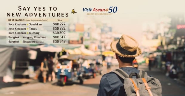 Visit Asean@50 Promotion in Royal Brunei Airlines from SGD277