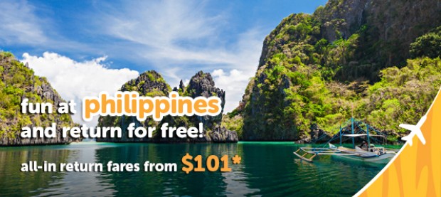Experience the Fun in Philippines from SGD101 with Tigerair